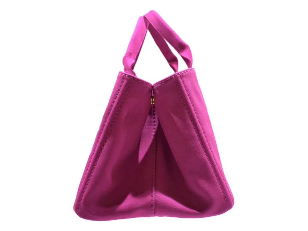 Prada Pink Handbag Canapa Bag Canvas